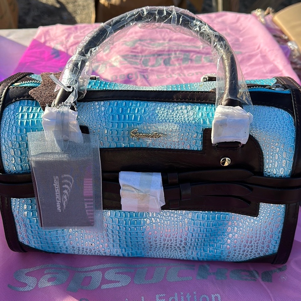 Sapsucker Handbag with shoulder strap. Brand New .